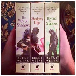 the way of the shadows, shadow's edge, beyond the shadows, brent weeks